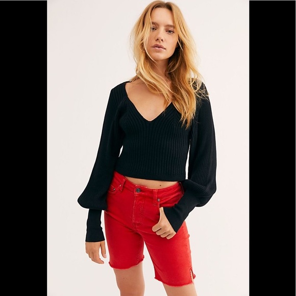 Free People Sweaters - Free People Prosecco Black Sweater NWT SZ L